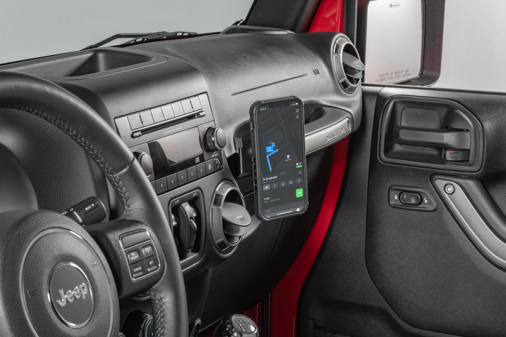 Jeep wrangler jk cell phone holder sale